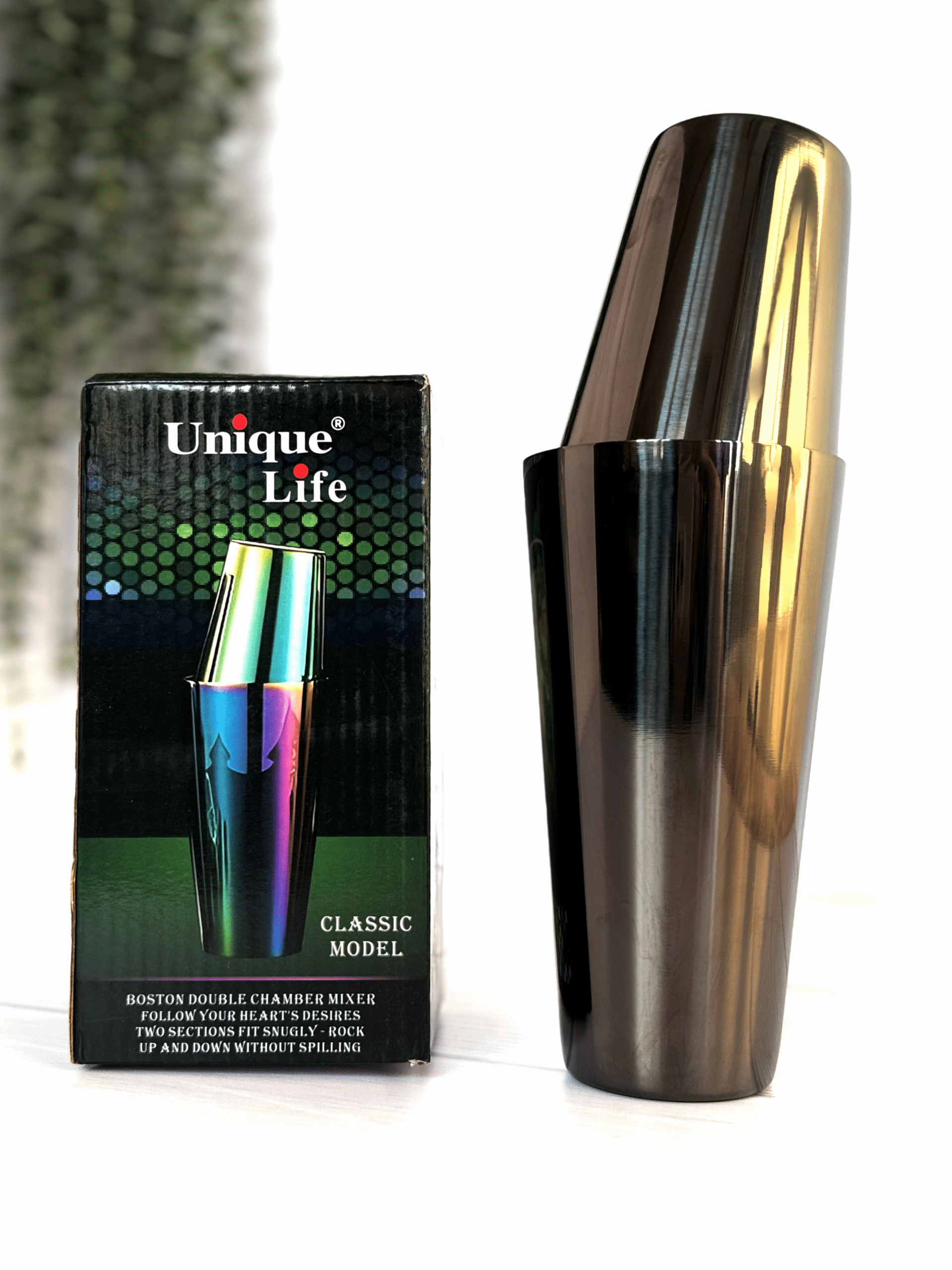 شیکر دو‌تکه فلزی مدل Boston برند Unique Life